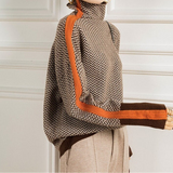 Eleanor - Herringbone Luxe Turtleneck
