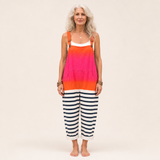 Josefine | Dungarees with Maritime Gradient Print