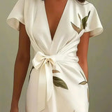 Ruby - Timeless Floral Wrap Dress