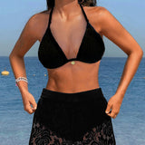 Laluna® | Elegant Plain Lace Bikini Set