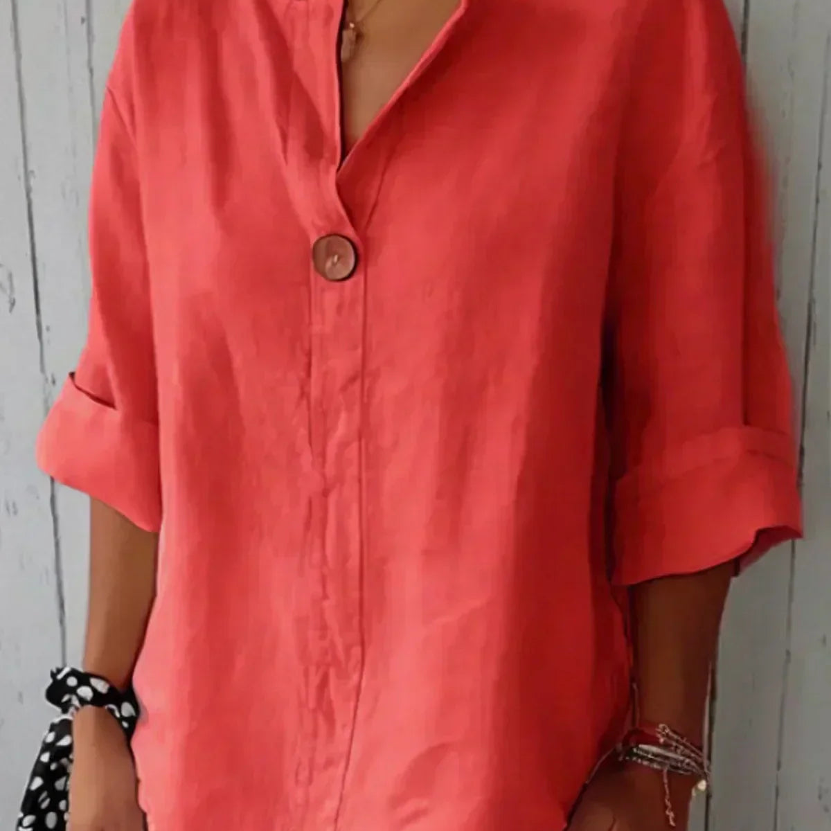 NAYLA™ - Casual V-Neck Blouse