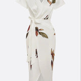 Ruby - Timeless Floral Wrap Dress