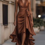 Amelya - Evening Wrap Maxi Dress