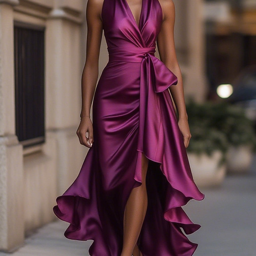 Amelya - Evening Wrap Maxi Dress