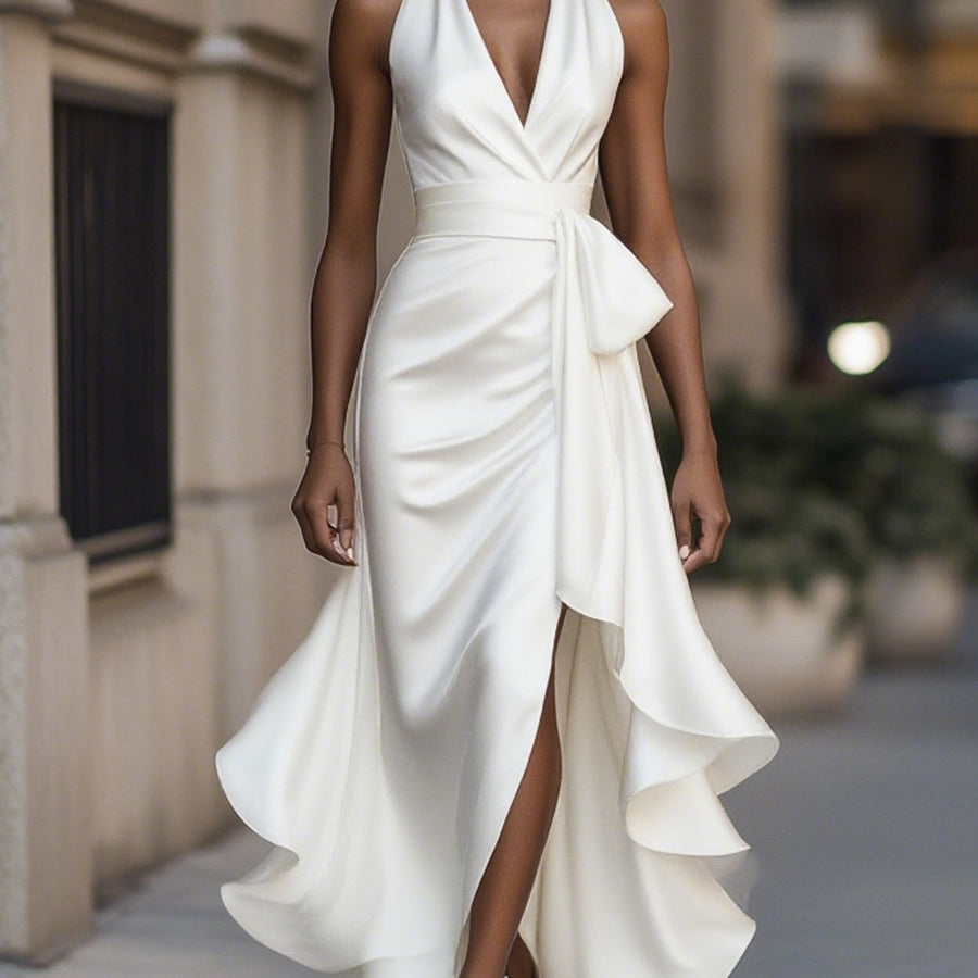 Amelya - Evening Wrap Maxi Dress