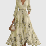 Rowella - Elegant Pleated Maxi Dress
