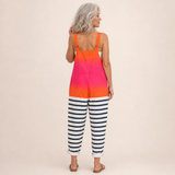 Josefine | Dungarees with Maritime Gradient Print