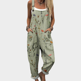 Annigna | Dungarees with Sage Floral Print