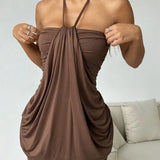 Kayla – Chocolate Mini Dress