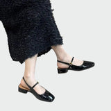 Olivia - Square Tip Mary Jane Shoes