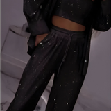 Fioralba | Sequin Lounge Set – Three Piece