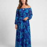 Aspen - Off Shoulder Floral Maxi Dress