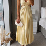 Isabella – Pleated Occasion Maxi Dress