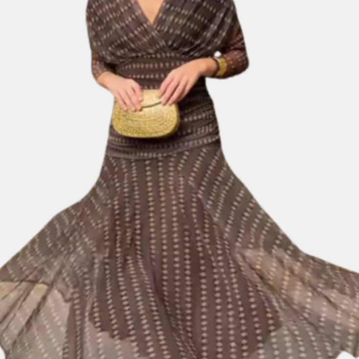 Sienna - Geometric Flow Dress