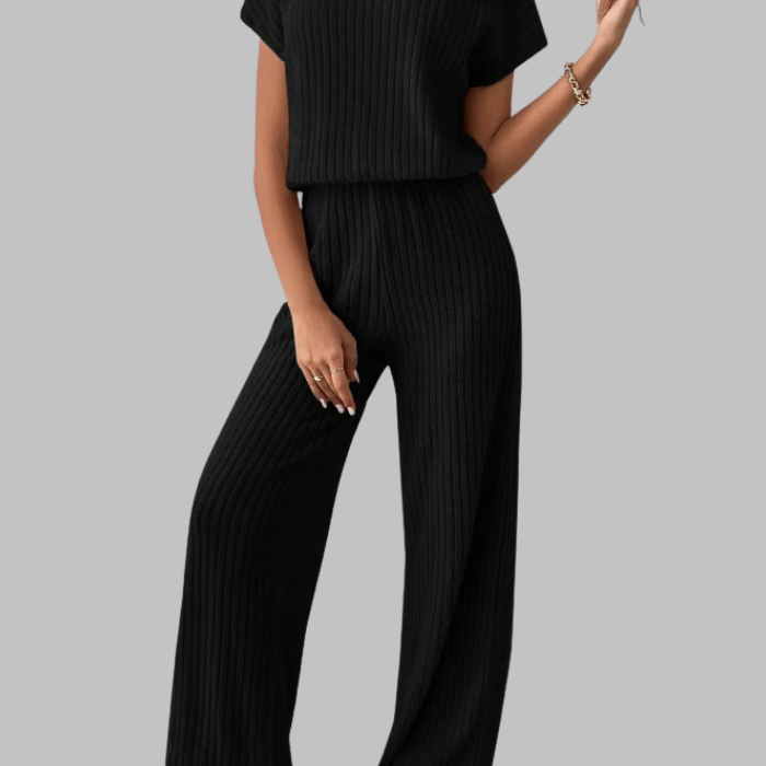 MAGGIE™ - Casual Short Sleeve Top and Pants Set