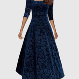 Vespera | Graceful Floral Midi Dress