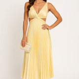 Isabella – Pleated Occasion Maxi Dress