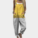 Reinhilde | Dungarees with Graphic Dot Print