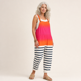 Josefine | Dungarees with Maritime Gradient Print