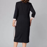 Fenna Grace | Elegant V-Neck Midi Dress