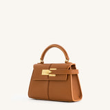 Elise Top Handle Bag - Brown