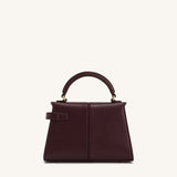 Elise Top Handle Bag - Deep Burgundy