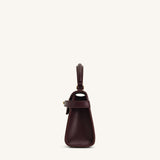 Elise Top Handle Bag - Deep Burgundy