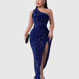 Lillian | Luxe One-Shoulder Evening Dress