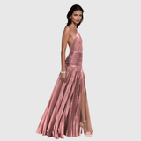Emmy – Evening Halter Slit Dress