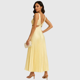 Livia – Cutout Pleated Midi Dress