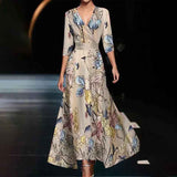 Zoe - Elegant Floral Wedding Guest Maxi Dress