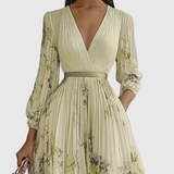 Rowella - Elegant Pleated Maxi Dress