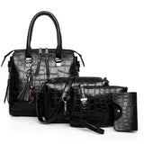 Evelyn - Everyday Elegance 4-Piece Leather Bag Set
