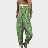 Madlaina | Dungarees in Soft Green