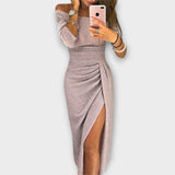 Lena - Elegant Off-Shoulder Dress