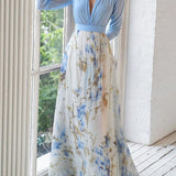 Abigail™ - Elegant Floral Wedding Guest Maxi Dress