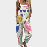Isolde | Dungarees with Playful Print