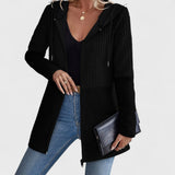 Valentino – Elegant Hooded Grey Cardigan for Women