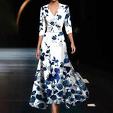 Zoe - Elegant Floral Wedding Guest Maxi Dress