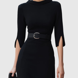 Blythewyn | Classic Black Midi Dress