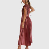 Isla – Elegant Pleated Maxi Dress