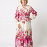 Kennedy - Long Sleeve Floral Belted Maxi Dress