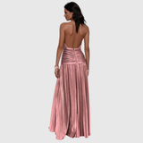 Emmy – Evening Halter Slit Dress
