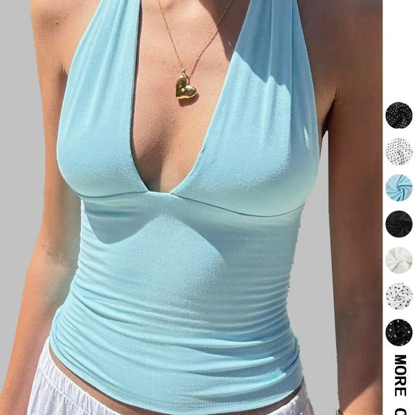MULAC™ - Casual Halter Neck Sleeveless Top