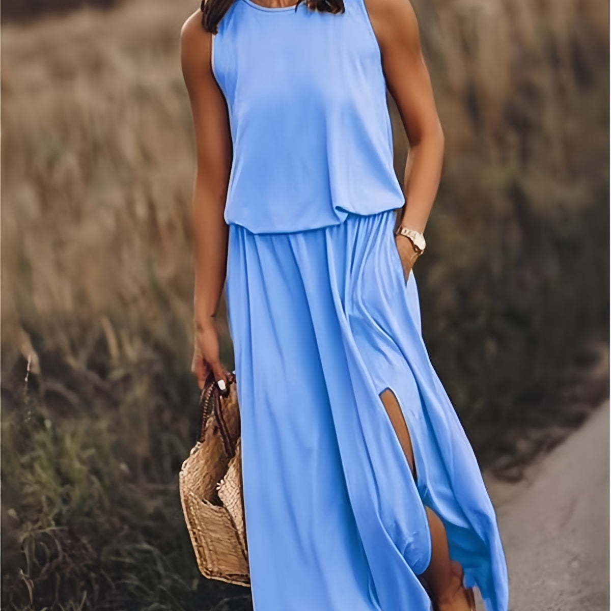 Minerva - Sleeveless Maxi Gown