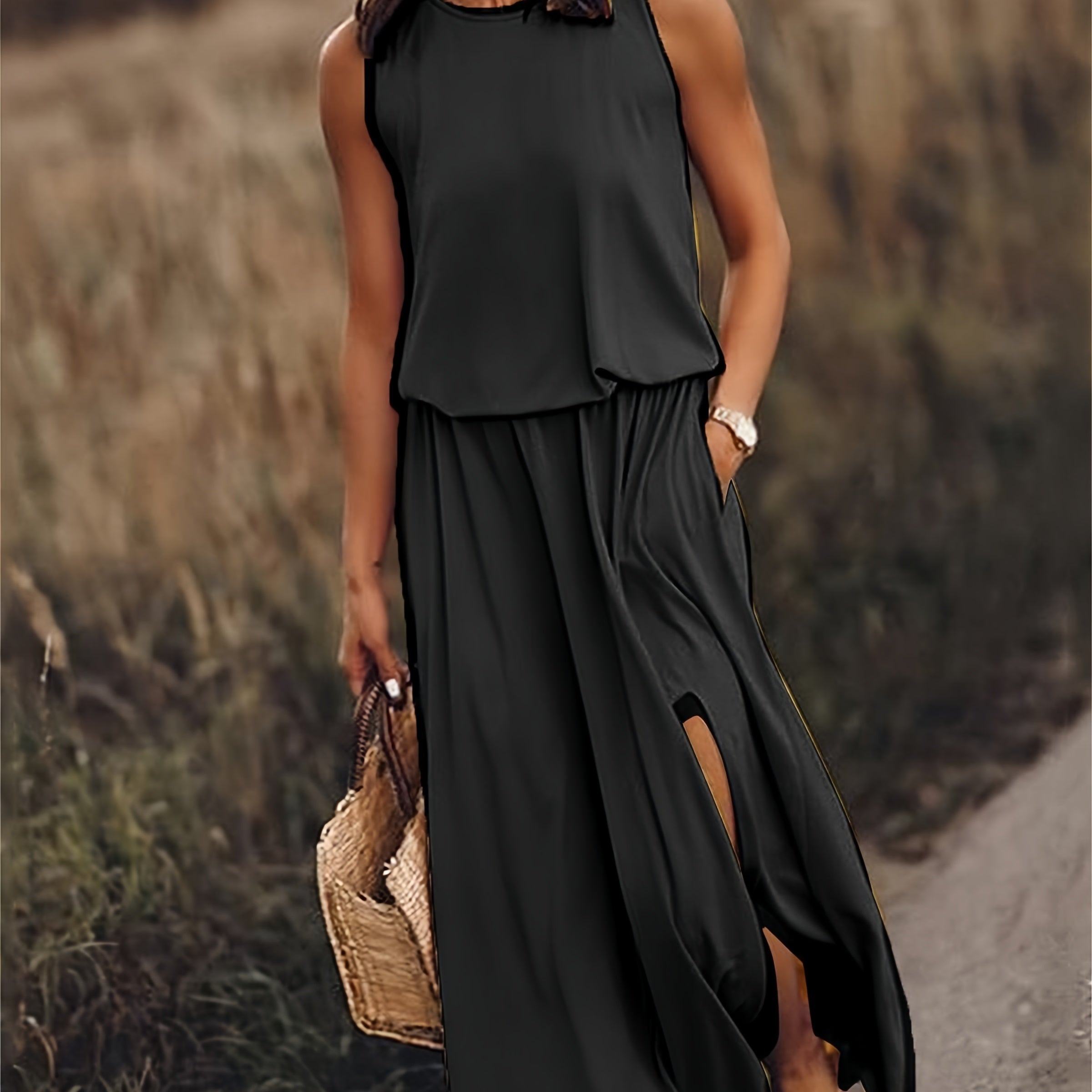 Minerva - Sleeveless Maxi Gown
