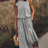 Minerva - Sleeveless Maxi Gown