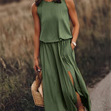 Minerva - Sleeveless Maxi Gown