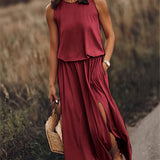 Minerva - Sleeveless Maxi Gown