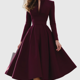 Avelina - V-Neck Midi Dress
